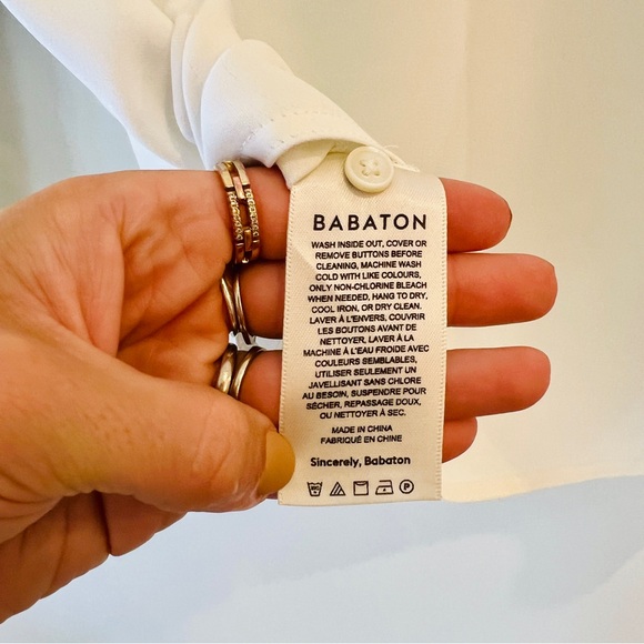 Babaton | Colourless, Silk-Like Blouse - Picture 5 of 6